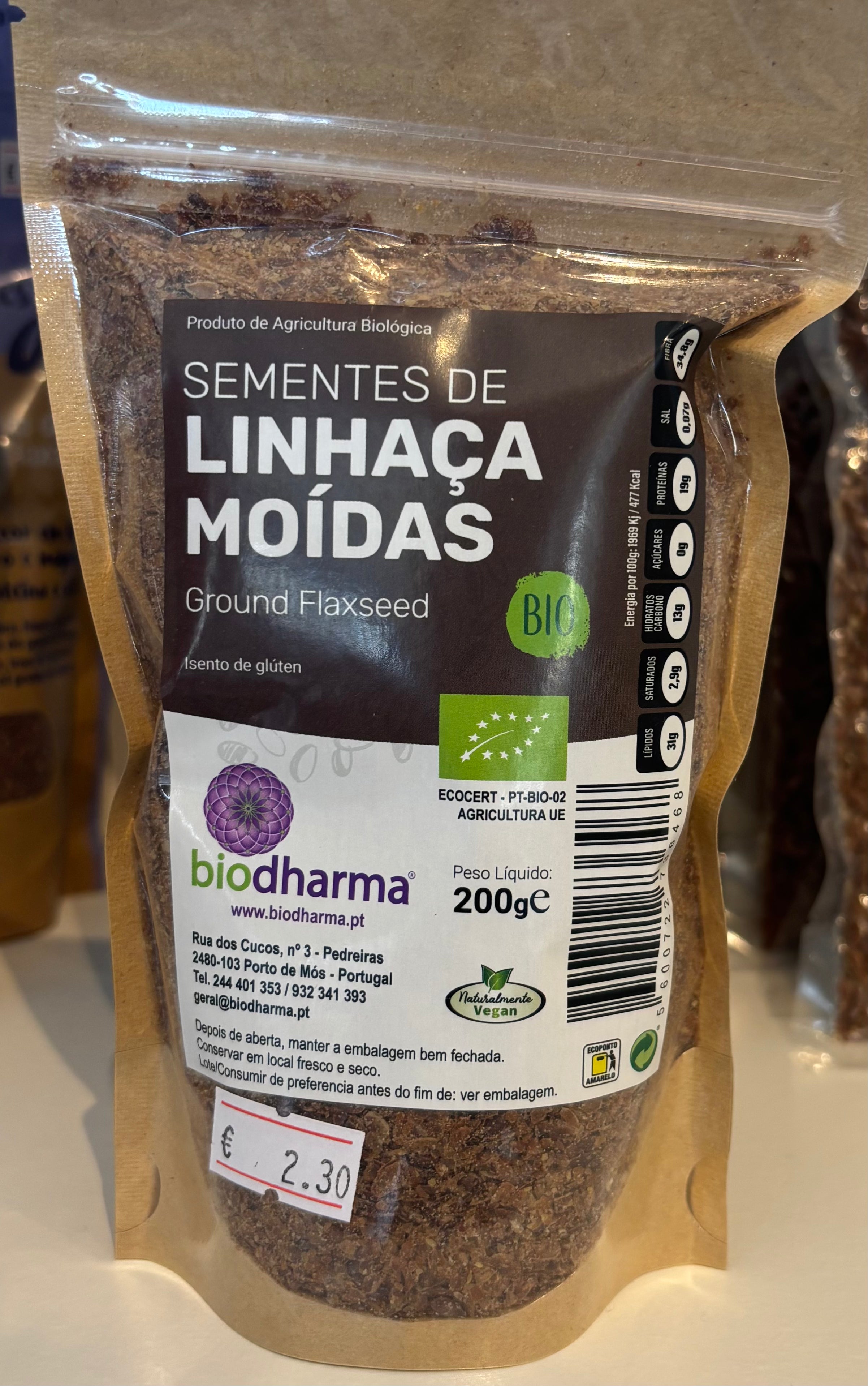 Biodharma - Linhaça moídas - Bio