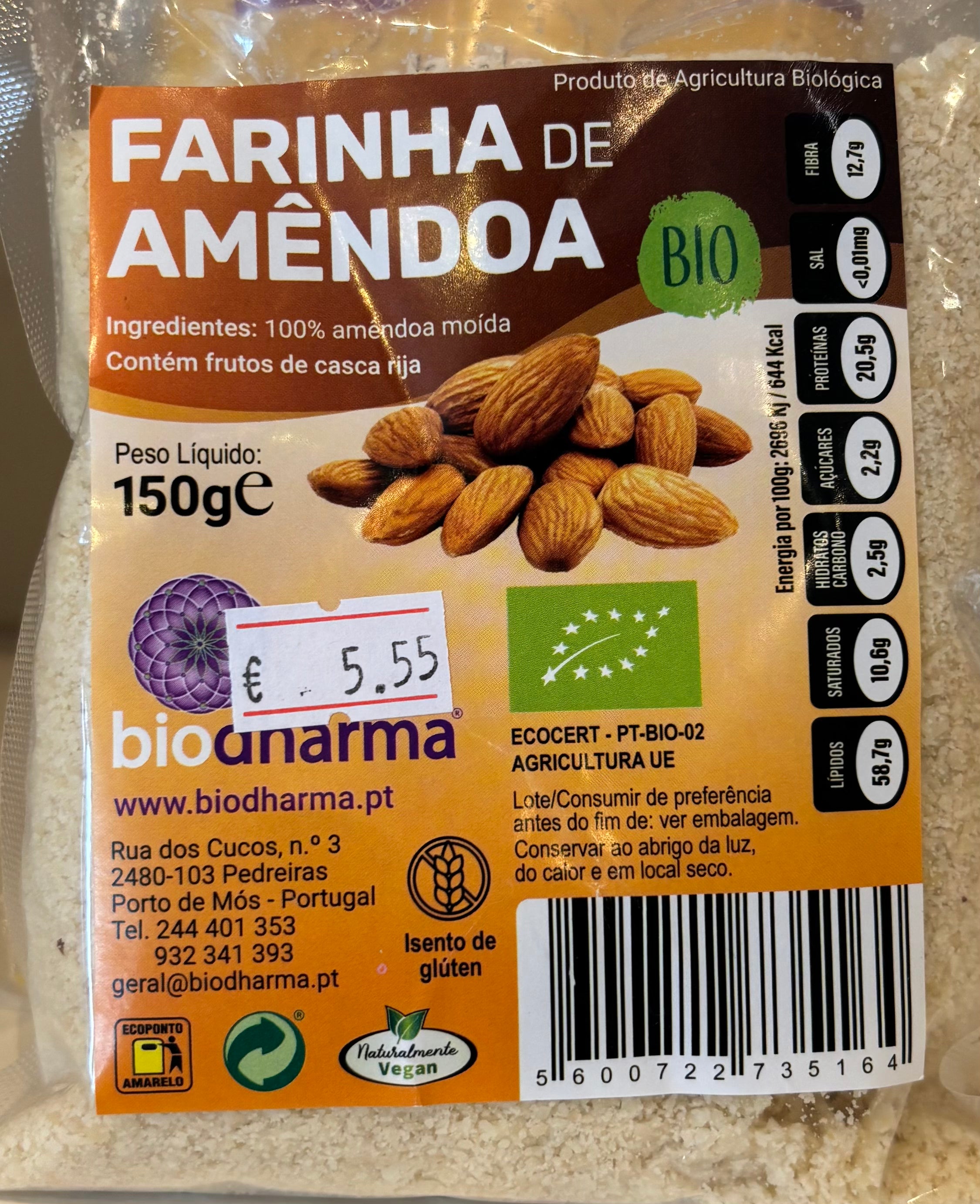 Biodharma - Farinha de Amêndoa - 150g Bio