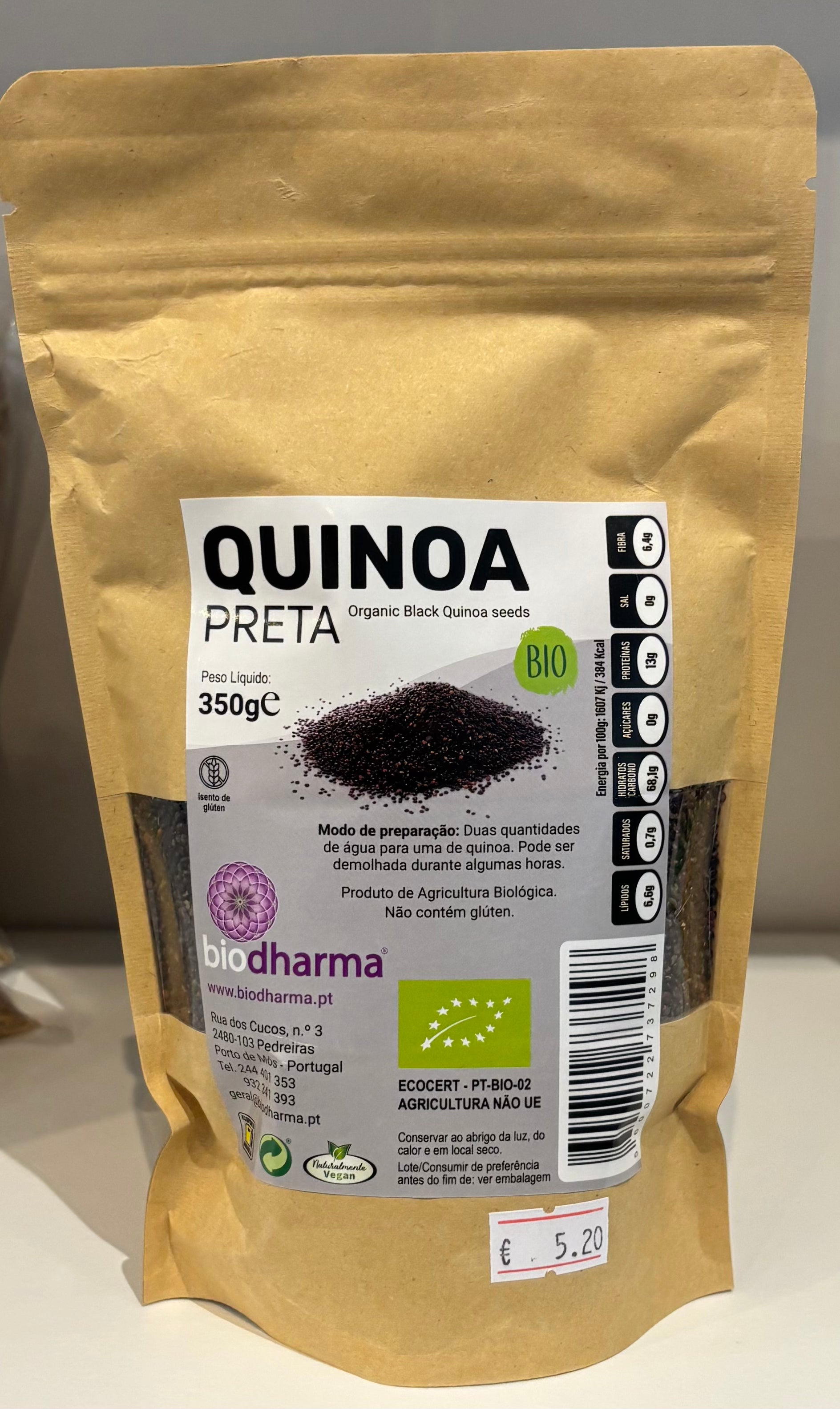 Biodharma - Quinoa Preta - 350g Bio