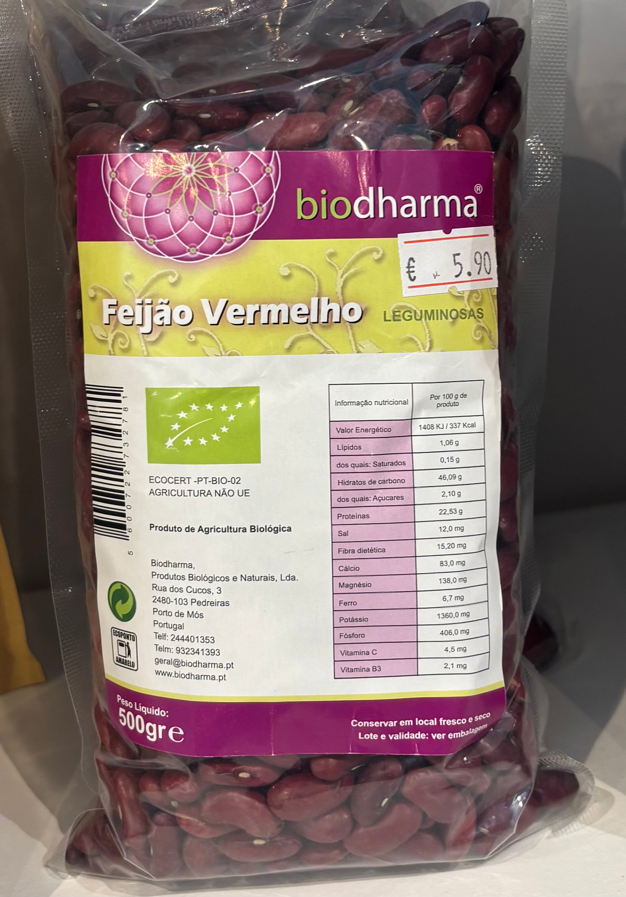 Biodharma - Feijão Vermelho - 500g Bio