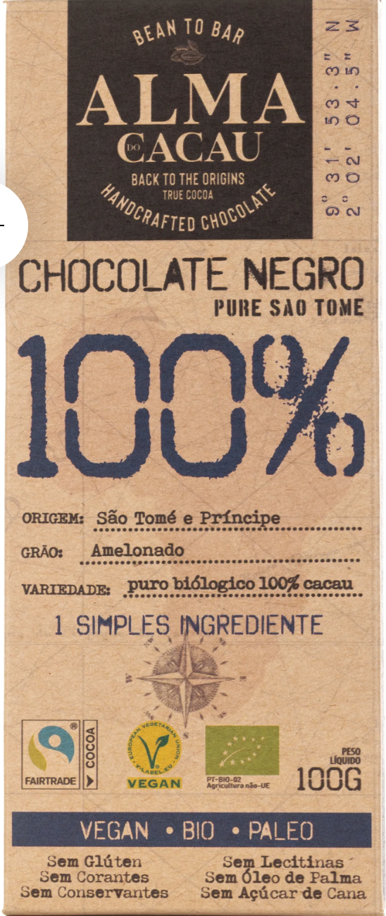 Chocolate ALMA CACAU 100% Bio