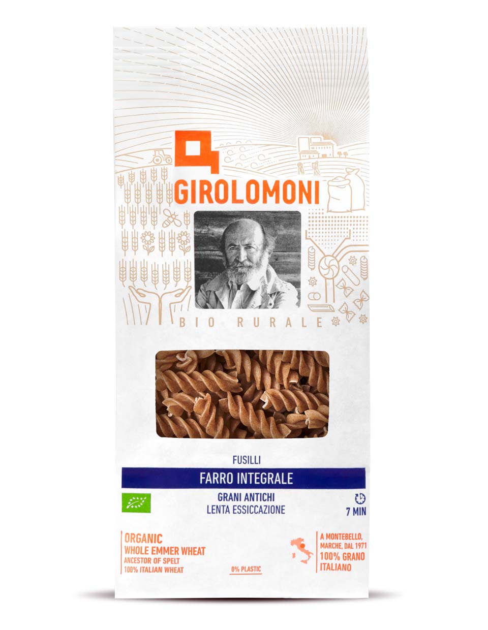 Girolomoni - Fusilli di Farro Integrale - 500g Bio
