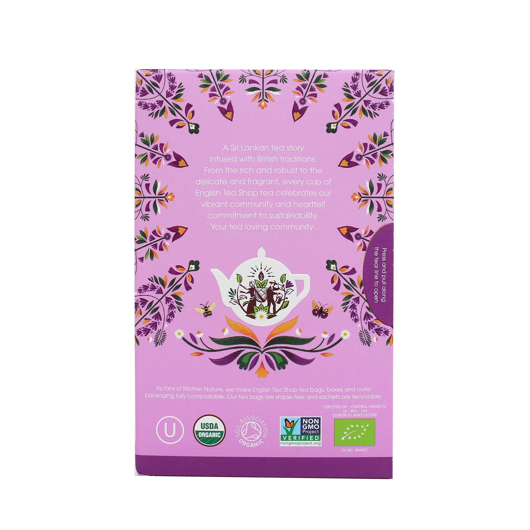 English Teashop - Infusão de camomila e lavanda - Bio