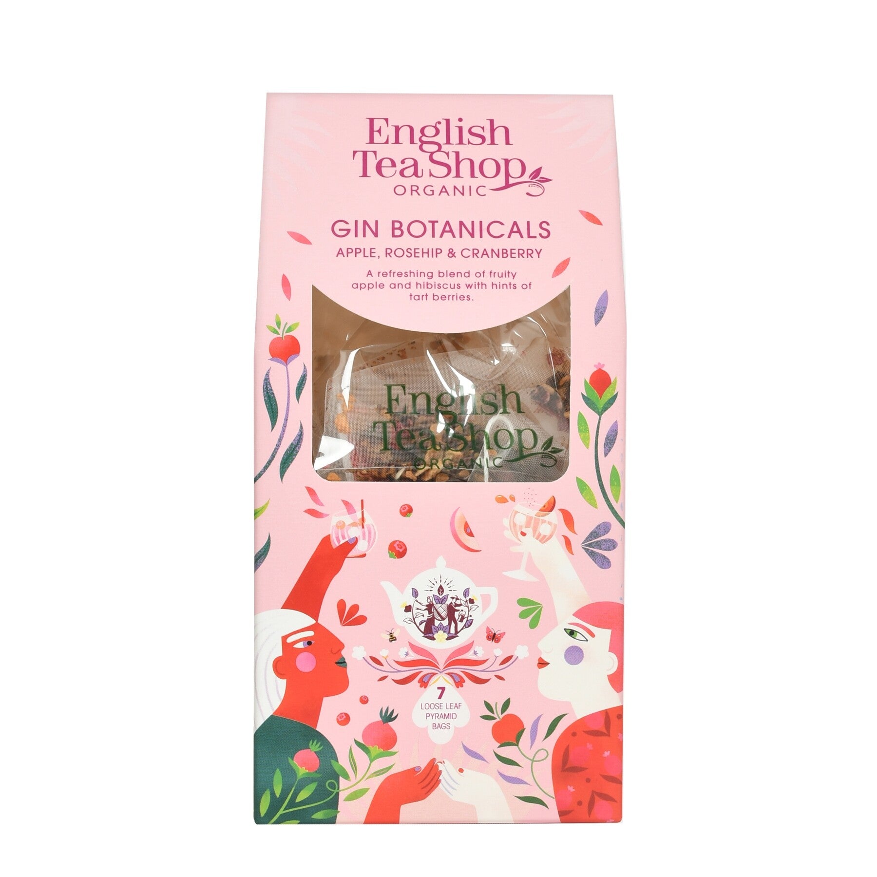 Englsih Teashop - Gin Botanicals - Maçã, Rosa Mosqueta e Cranberry - Bio